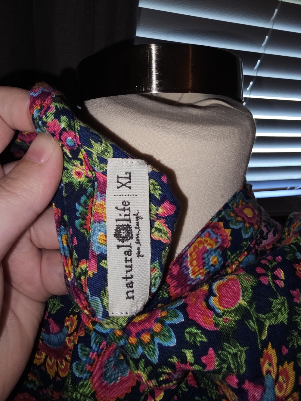 NATURAL LIFE Pink & Blue Paisley Border Maxi Dress - Picture 4 of 4